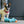 Load image into Gallery viewer, P.L.A.Y. Totally Touristy Statue of Liberty Dog Toy - both sizes of toy pictured with puppy
