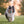 Load image into Gallery viewer, ZoomieRex IncrediBall by P.L.A.Y. - fluffy dog running back in park with blue blal in mouth
